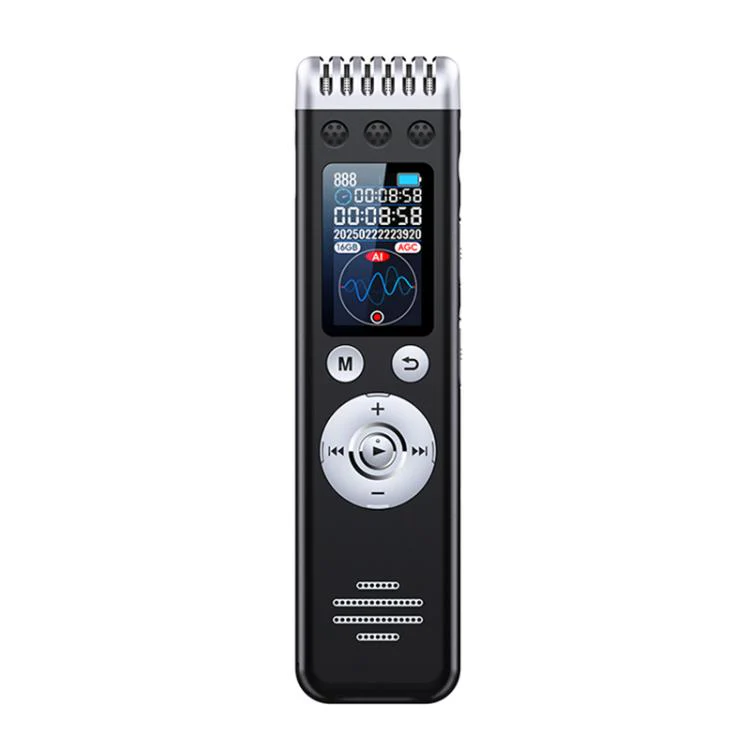 Q88A 1.14-inch Screen Multi-function HD Smart Voice Recorder Support AIREC-APP, Memory:64GB(Black)