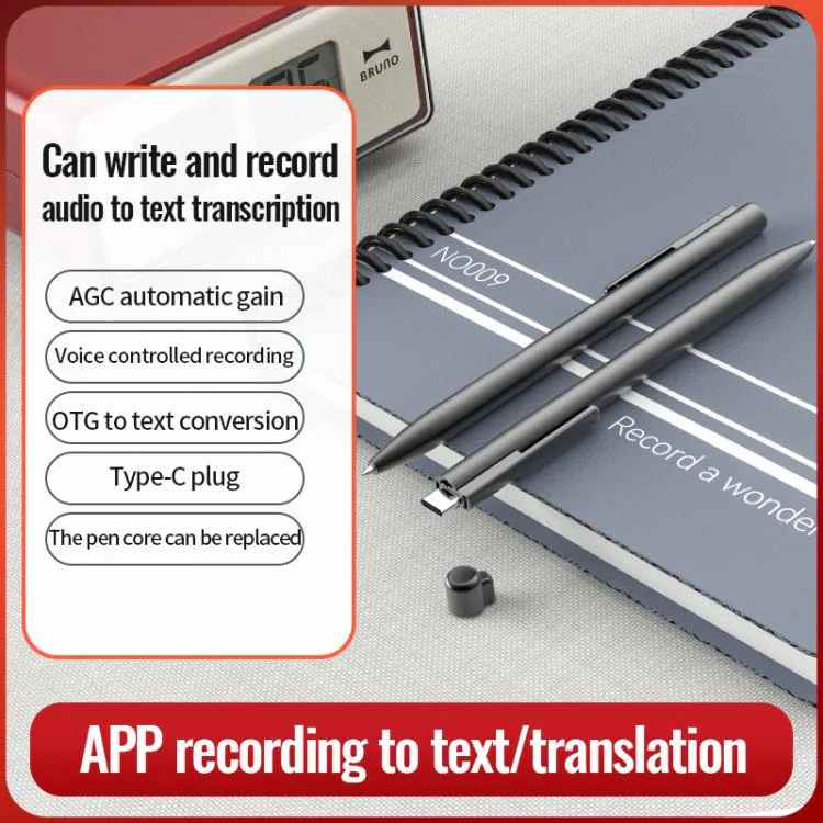Q97 2-in-1 Voice Recording & Handwriting Pen, Memory:128GB(Black) - Image 3