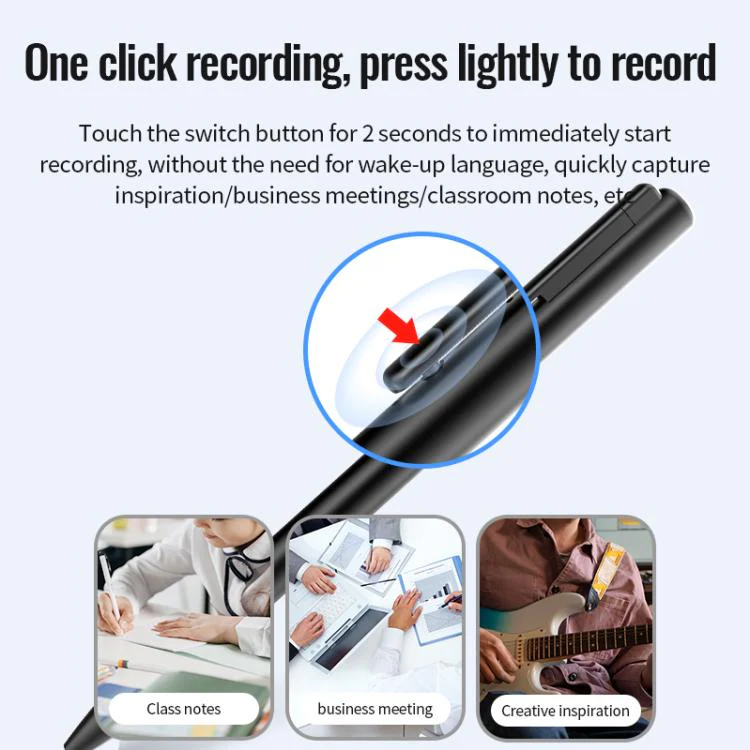 Q97 2-in-1 Voice Recording & Handwriting Pen, Memory:64GB(Black) - Image 6