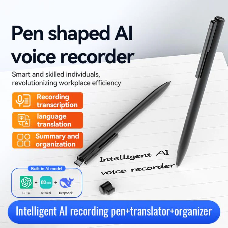 Q97A 2-in-1 AI Intelligent Voice Recording & Handwriting Pen Support AIREC-APP, Memory:8GB(Black) - Image 3