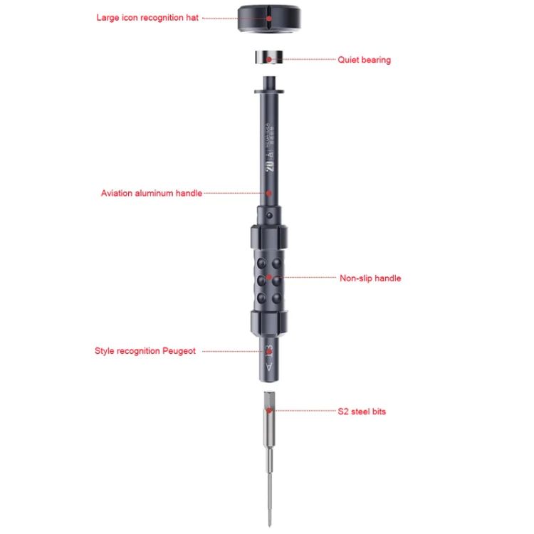 QIANLI 5 in 1 Multi-purpose 2D Grenade Magnetic Screwdriver Set - Image 5
