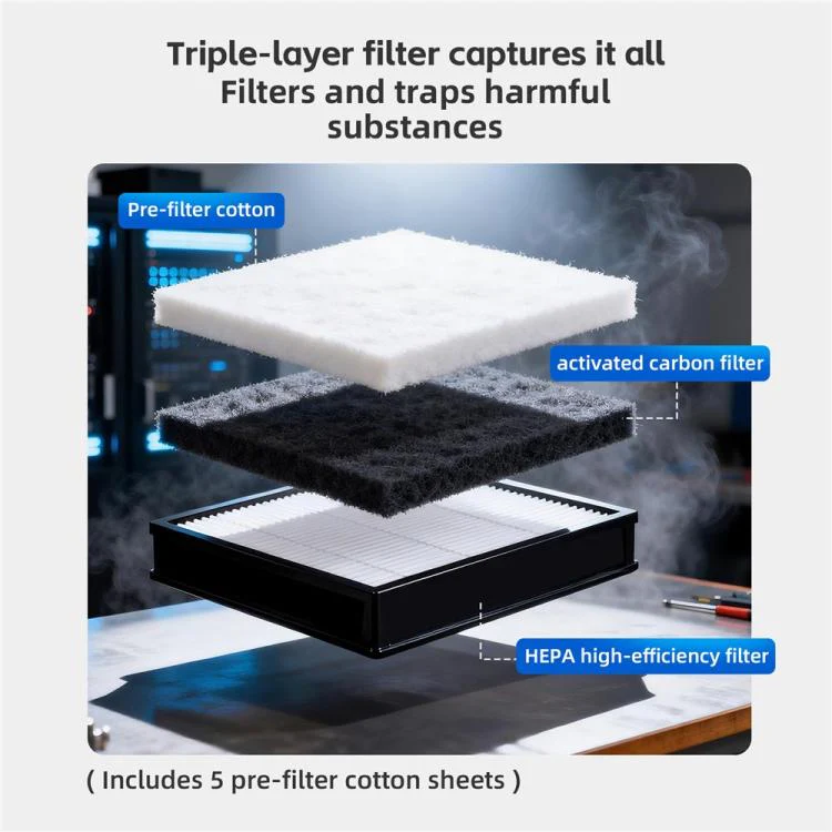 Qianli AF100 Lung-Replacement Manual / Automatic High-Suction Dust and Mist Purifier, Plug:US Plug - Image 8