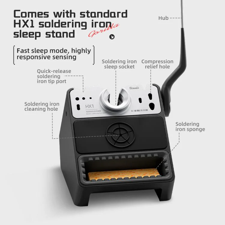 QIANLI H240 240W Smart Soldering Station with HX1 All-in-One Sleep Stand, Plug:EU Plug - Image 6