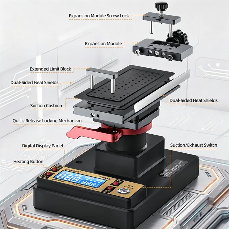 Qianli PM86 Universal Screen Disassembling Heating Separator, Plug:EU Plug - Image 12