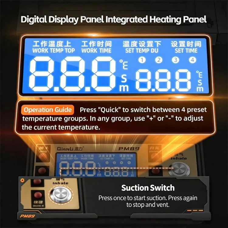 Qianli PM86 Universal Screen Disassembling Heating Separator, Plug:EU Plug - Image 6