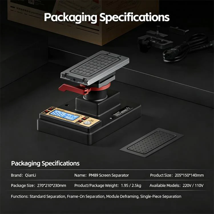 Qianli PM86 Universal Screen Disassembling Heating Separator, Plug:EU Plug - Image 7
