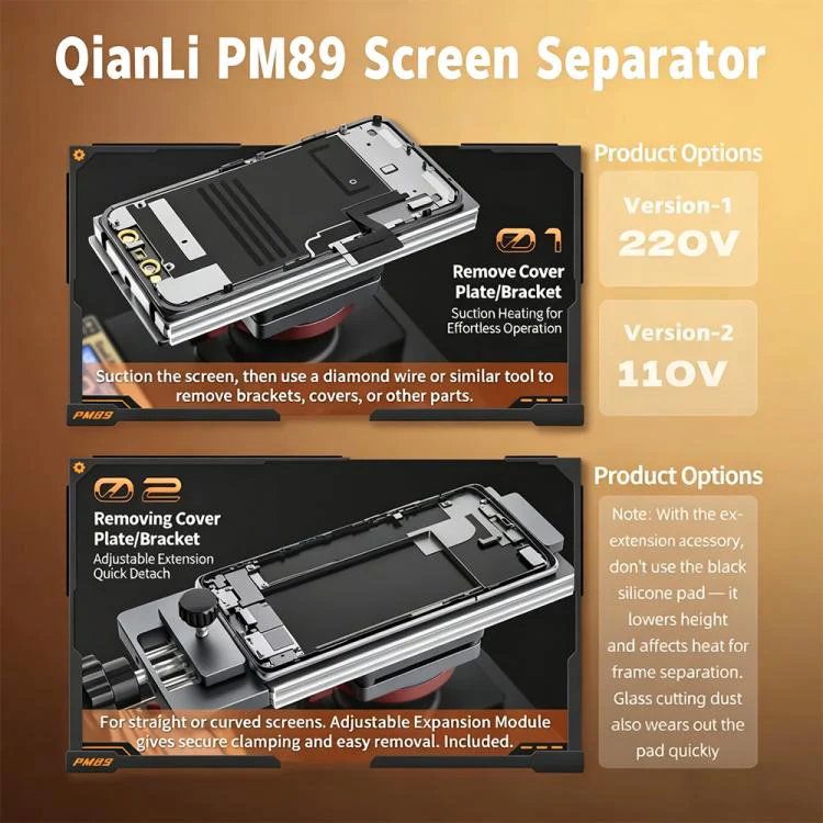 Qianli PM86 Universal Screen Disassembling Heating Separator, Plug:EU Plug - Image 8