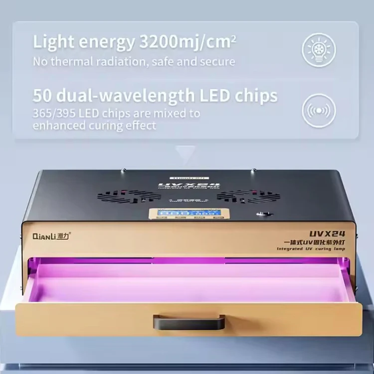 Qianli UVX24 16 inch Powerful Integrated UV Curing Lamp Box, Plug:EU Plug - Image 2