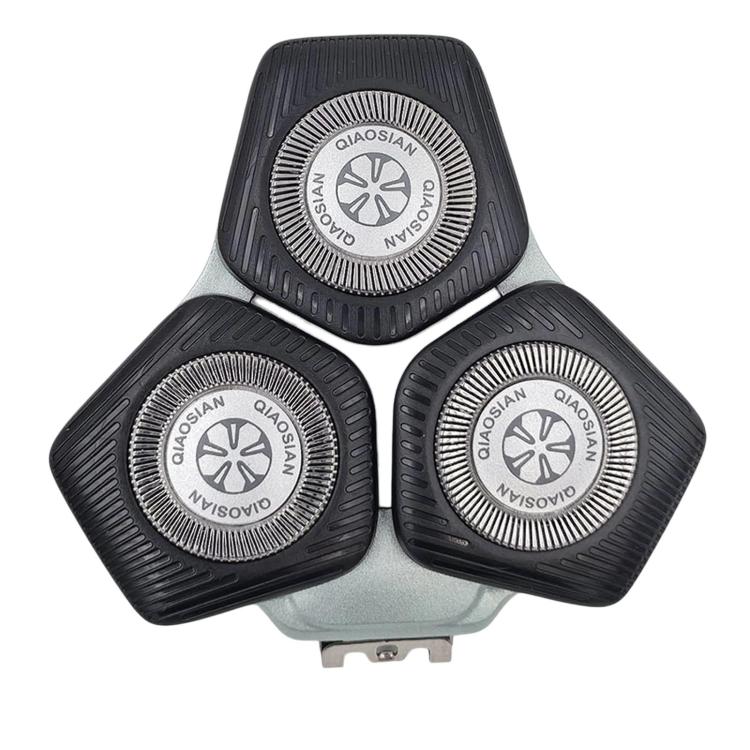 QIAOSIAN Shaver Replacement Head For Philips SH71 Blade, Fits S7000 / S5000 / S7731 / S5531 / S5832, Spec: Black Green