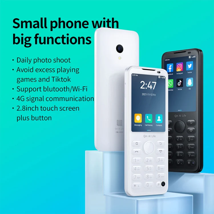 QIN F21 Pro, 4GB+64GB, 2.8 inch, Android 11 MTK6761 Quad-core up to 2.0GHz, 21 Keys, Network: 4G (Black) - Image 3