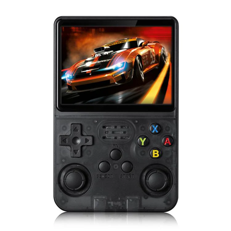 R36 HD 3.5-inch IPS HD Handheld Retro Game Console Supports 20+ Emulators, External TF card:16G(Black)