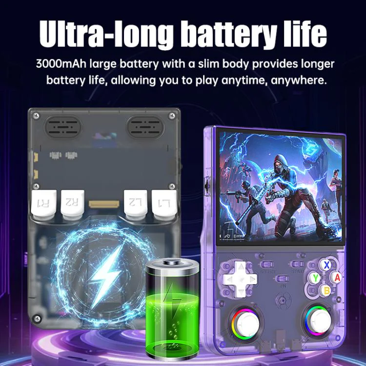 R36 Ultra X 4.5-inch IPS HD Handheld Retro Game Console Built-in 18,000+ Games, External TF card:32G(Green) - Image 15