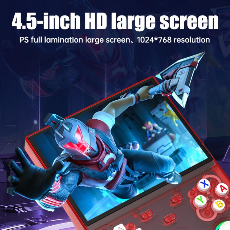 R36 Ultra X 4.5-inch IPS HD Handheld Retro Game Console Built-in 18,000+ Games, External TF card:32G(Green) - Image 3