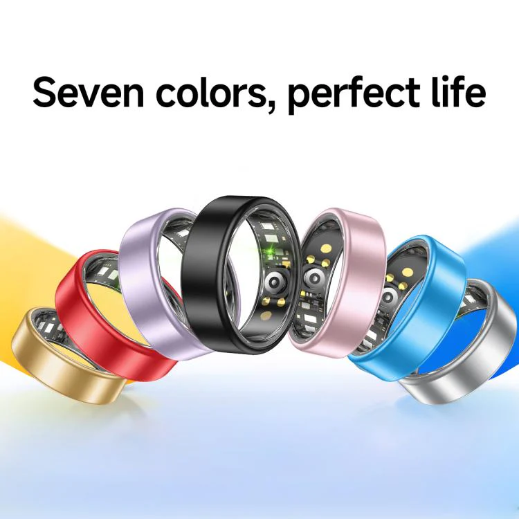 R88 Smart Ring Fitness Tracker, Supports Health Monitoring / Camera Control, Ring Size:Size 7(Pink) - Image 2