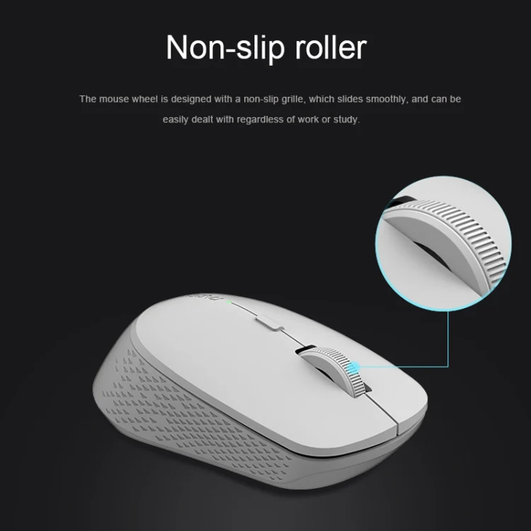 Rapoo M300G 1600DPI 3 Keys Laptop Office Silent Wireless Bluetooth Mouse(Deep Gray) - Image 3