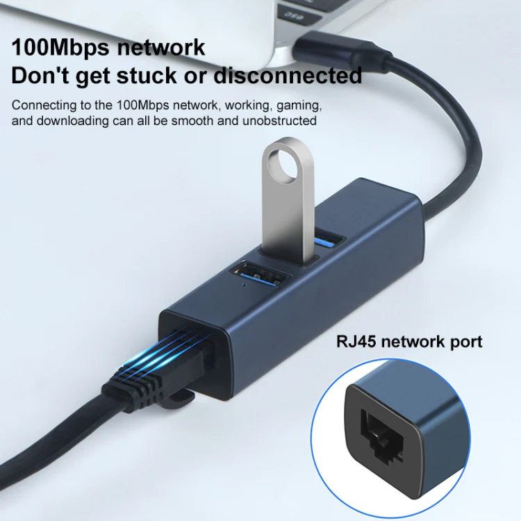 RDS 6307-4 USB-C / Type-C to USB3.0 + Triple USB2.0 4 in 1 HUB Adapter - Image 4