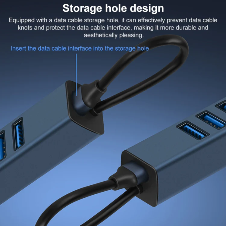 RDS 6307-4 USB-C / Type-C to USB3.0 + Triple USB2.0 4 in 1 HUB Adapter - Image 6