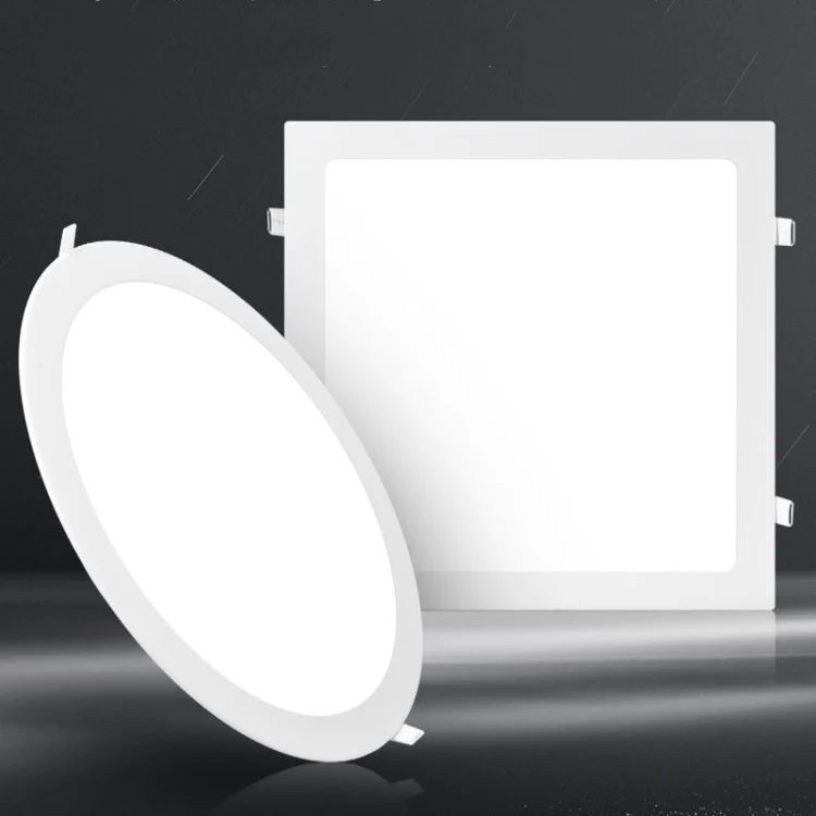 Recessed Concealed Ceiling Downlight Household Wide Voltage Thin Tube Panel Light, Model: 15W Round Opening 175mm(6000K White Light) - Image 2