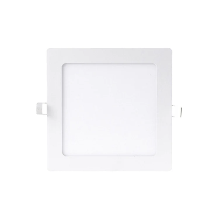 Recessed Concealed Ceiling Downlight Household Wide Voltage Thin Tube Panel Light, Model: 15W Square Opening 175mm(6000K White Light)