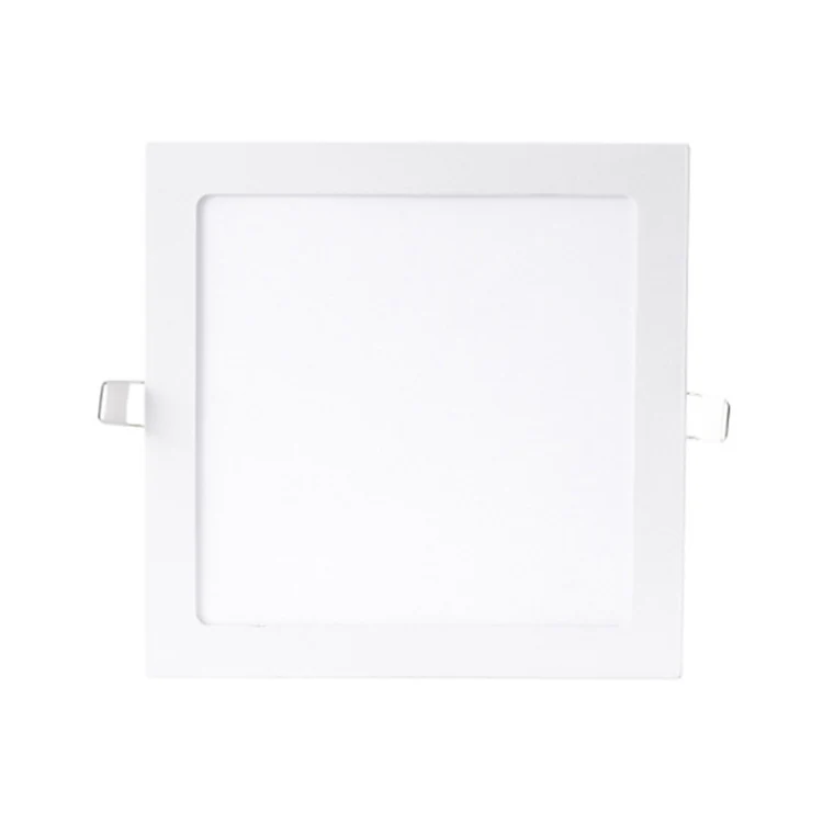 Recessed Concealed Ceiling Downlight Household Wide Voltage Thin Tube Panel Light, Model: 18W Square Opening  205mm(3000K Warm Light)