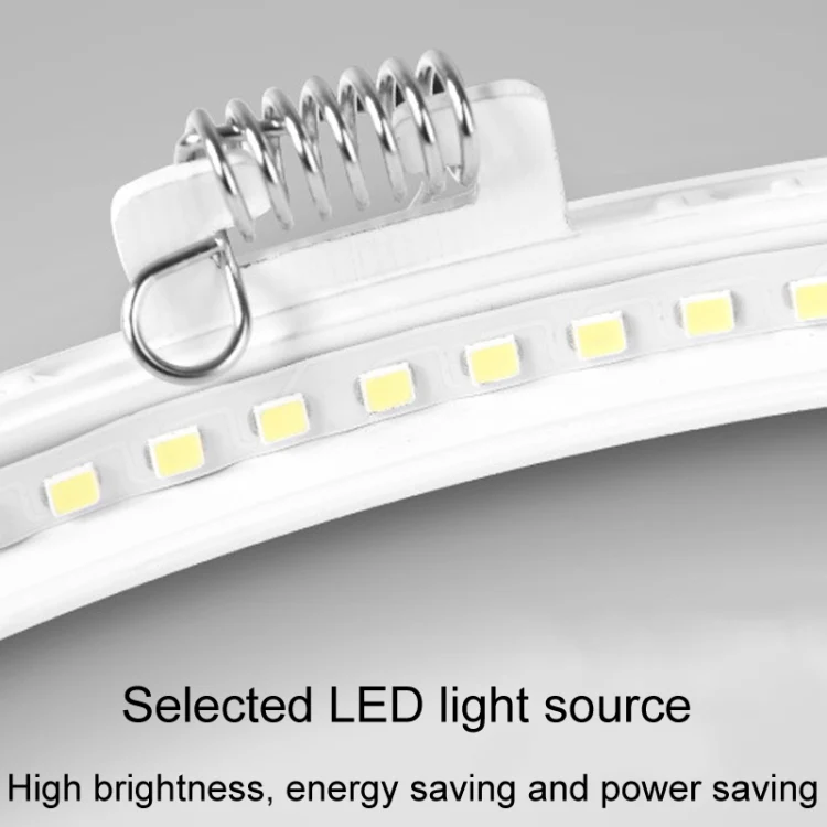 Recessed Concealed Ceiling Downlight Household Wide Voltage Thin Tube Panel Light, Model: 18W Square Opening  205mm(3000K Warm Light) - Image 3