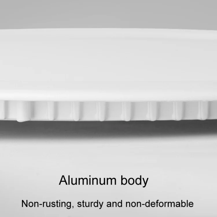 Recessed Concealed Ceiling Downlight Household Wide Voltage Thin Tube Panel Light, Model: 9W Round Opening 130mm(3000K Warm Light) - Image 4