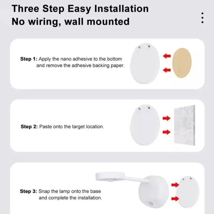 Rechargeable LED Motion Sensor Wireless Spotlight With Remote Control 1200mAH Black - Image 10