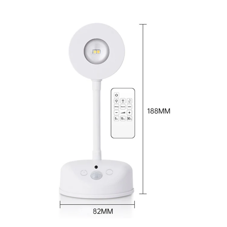 Rechargeable LED Motion Sensor Wireless Spotlight With Remote Control 2000mAH White - Image 12