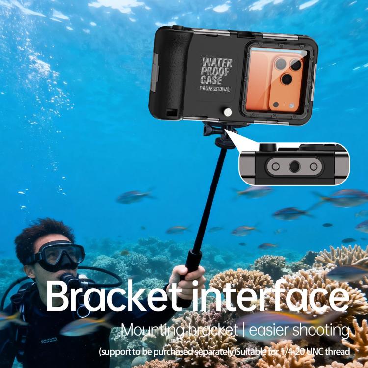 RedPepper Gen 2 Underwater Housing Plus 15m Diving Waterproof Cover, Suitable For 6.1-6.9 inch(Black) - Image 10