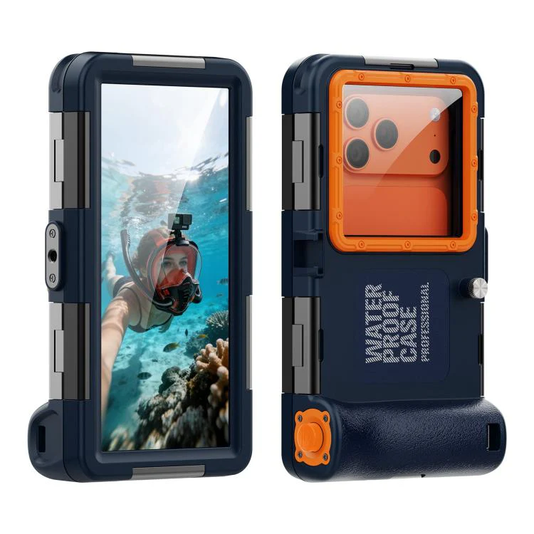 RedPepper Gen 2 Underwater Housing Plus 15m Diving Waterproof Cover, Suitable For 6.1-6.9 inch(Dark Blue)