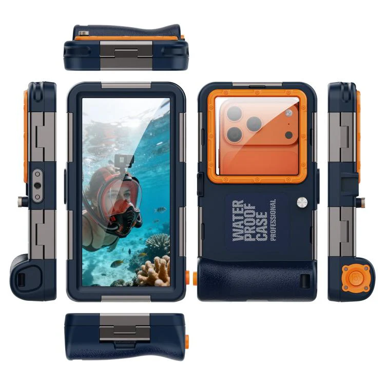 RedPepper Gen 2 Underwater Housing Plus 15m Diving Waterproof Cover, Suitable For 6.1-6.9 inch(Dark Blue) - Image 2