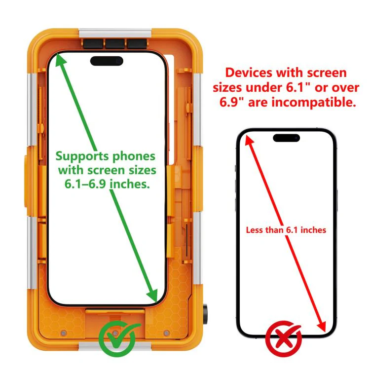 RedPepper Gen 2 Underwater Housing Plus 15m Diving Waterproof Cover, Suitable For 6.1-6.9 inch(Orange Black) - Image 4