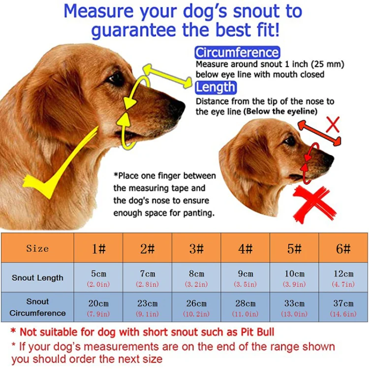 Reflective Pet Mouth Cover Anti-bite Anti-Chewing Adjustable Dog Muzzle Dog Mask, Size: NO.5(Black) - Image 6
