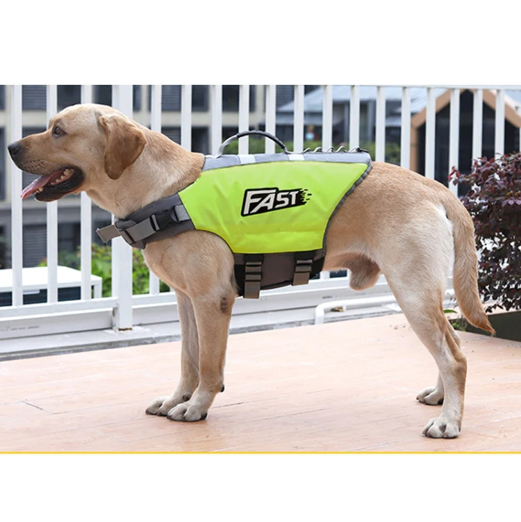 Reflective Printed Pet Dog Life Jacket Swimsuit, Size: M( Orange) - Image 6