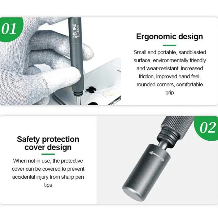 RELIFE RL-066C Smartphone Glass Back Cover Explosion Pen Screen Removal Tool Screen Smasher - Image 7