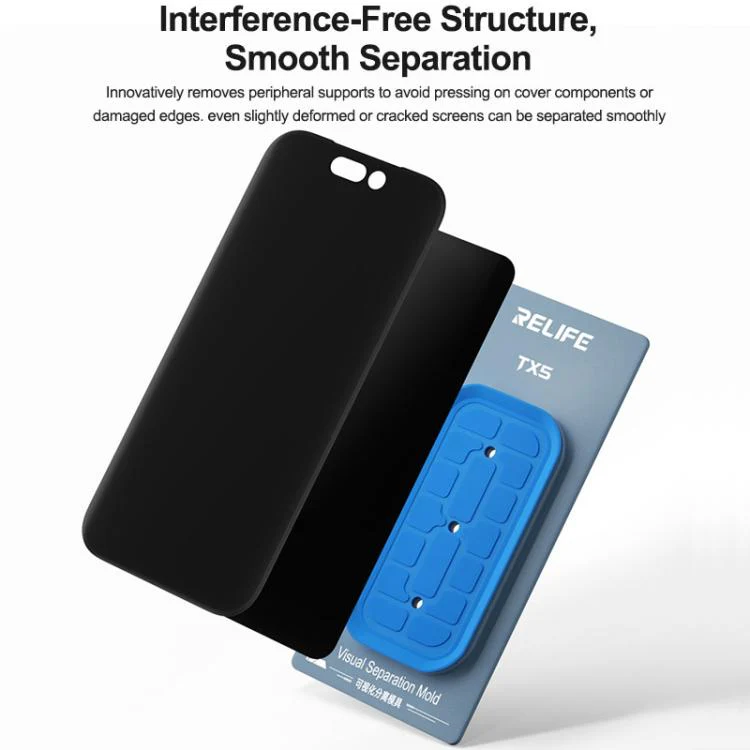 Relife TX5 Visual Separation Mold For iPhone 12-17 Pro Max and Android Phones - Image 3