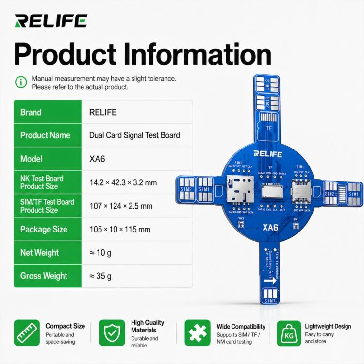RELIFE XA6 Dual Card Signal Test Board - Image 9