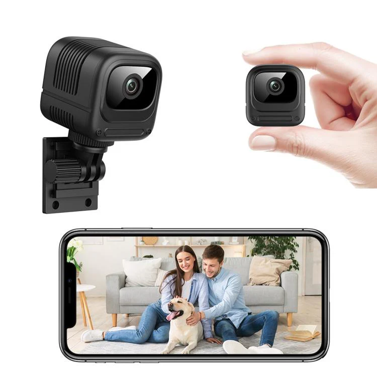 Remote Monitoring Smart Alarm Infrared Night Vision WiFi Camera With Spiral Mount Bracket(W08)