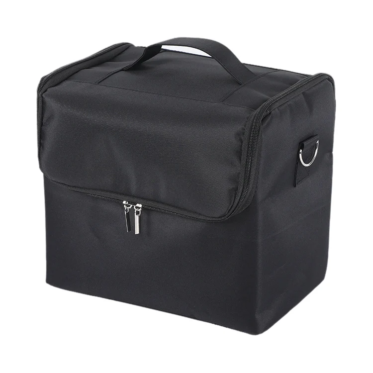 Removable Simple Portable Makeup Beauty Nail Storage Box (Black) - Image 2