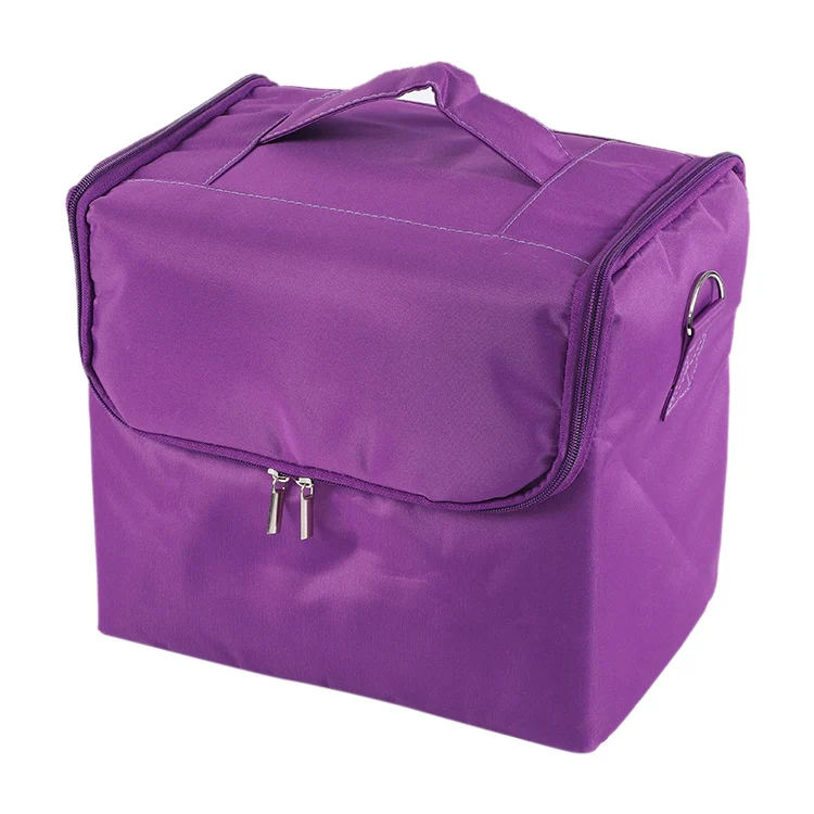 Removable Simple Portable Makeup Beauty Nail Storage Box (Purple) - Image 2