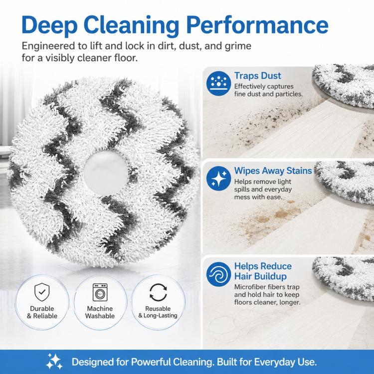 Replacement Accessories for Roborock G20S Ultra / P20 Pro Robot Vacuum Cleaner, Specification:Gray Strip Mop Pad - Image 4