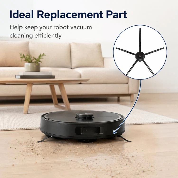 Replacement Accessories for Roborock P10 / P10 Pro Robot Vacuum Cleaner, Specification:Black Five Arm Side Brush - Image 8