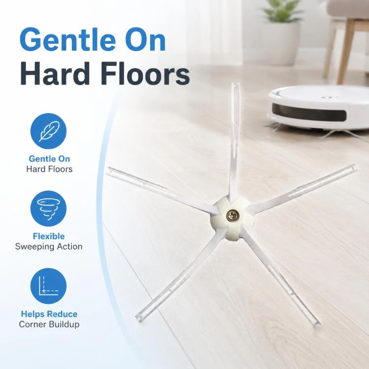 Replacement Accessories for Roborock P10 / P10 Pro Robot Vacuum Cleaner, Specification:White Five Arm Side Brush - Image 7