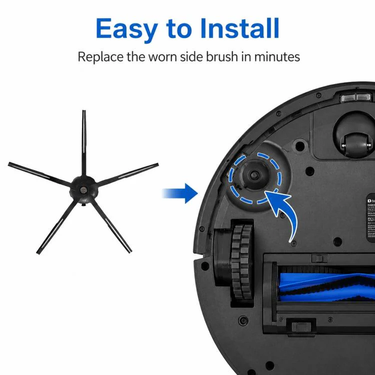Replacement Accessories for Roborock Q5 Pro / Q5 Pro+ / Q8 Max / Q8 Max+ Robot Vacuum Cleaner, Specification:Black Five Arm Side Brush - Image 6