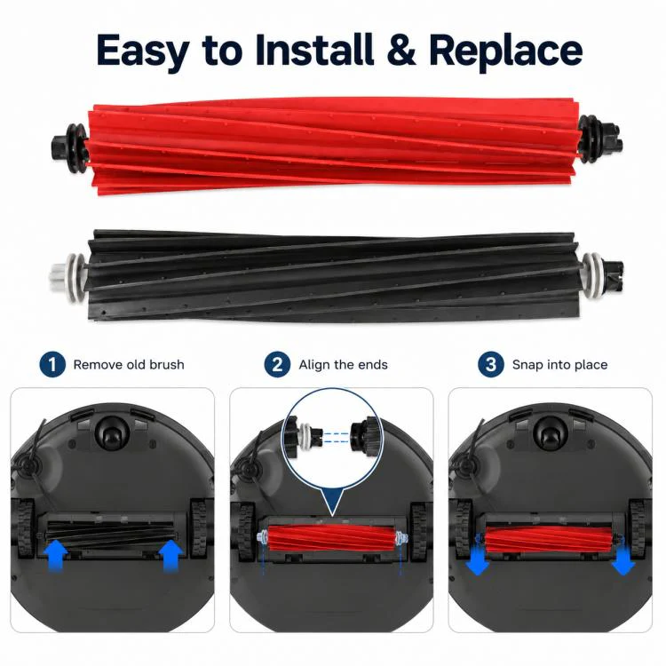 Replacement Accessories for Roborock Q5 Pro / Q5 Pro+ / Q8 Max / Q8 Max+ Robot Vacuum Cleaner, Specification:Dual Main Roller Brush - Image 5
