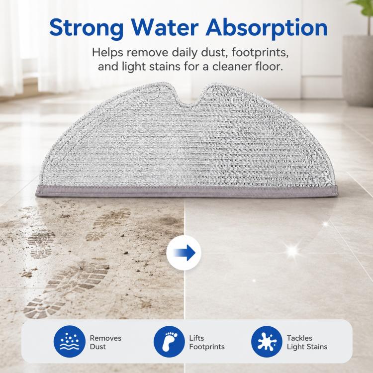 Replacement Accessories for Roborock Q5 Pro / Q5 Pro+ / Q8 Max / Q8 Max+ Robot Vacuum Cleaner, Specification:Mop Pad - Image 5