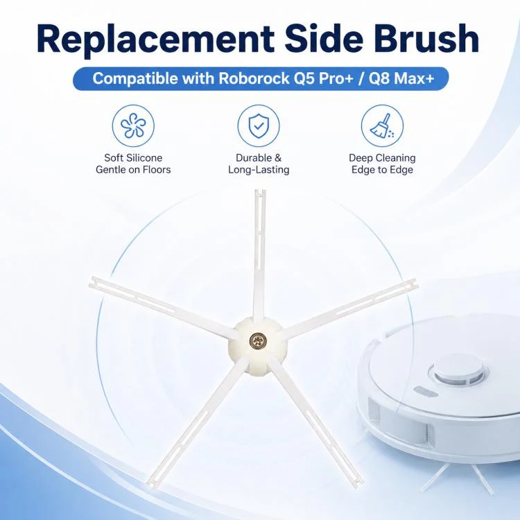 Replacement Accessories for Roborock Q5 Pro / Q5 Pro+ / Q8 Max / Q8 Max+ Robot Vacuum Cleaner, Specification:White Five Arm Side Brush - Image 2