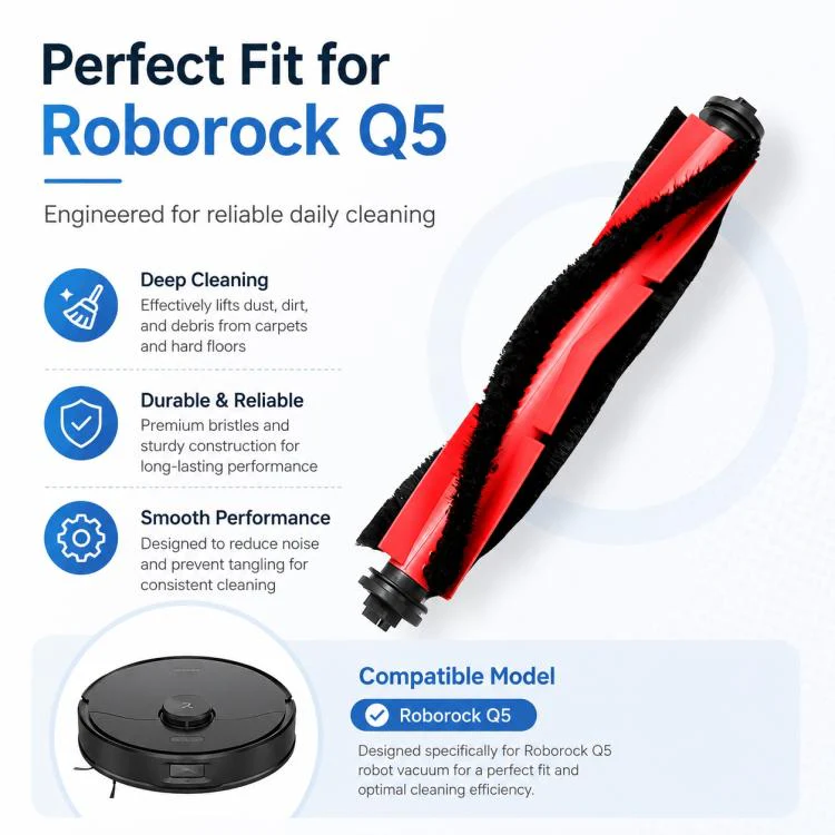 Replacement Accessories for Roborock Q5 Robot Vacuum Cleaner, Specification:Main Brush - Image 3