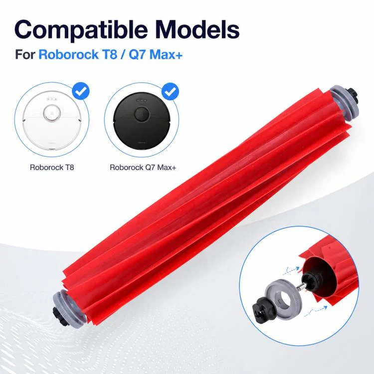 Replacement Accessories for Roborock Q7 Max+ / T8 Plus Robot Vacuum Cleaner, Specification:Main Roller Brush - Image 2