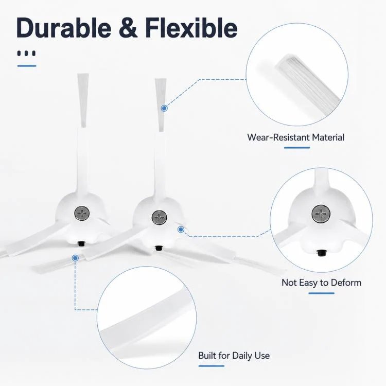 Replacement Accessories for Roborock Q7 Max+ / T8 Plus Robot Vacuum Cleaner, Specification:Two White Side Brush - Image 7